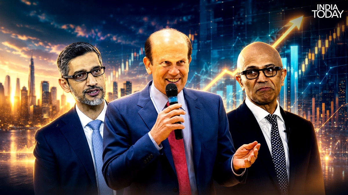 Billionaire Michael Milken joked that investors should "buy the stock" of the companies led by Indian-origin executives. CEO's like Satya Nadella (right) and Sundar Pichai (left) now rule the Silicon Valley. (Image: File/Vipul Kumar) Under Sundar Pichai Google's parent company Alphabet and under Satya Nadella Microsoft have increased their profits and share market value, in 2015 Billionaire Micheal Milken had highlighted this tendency. (Image: File/Vipul Kumar)