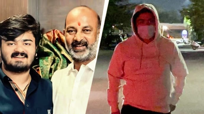 Union Minister Bandi Sanjay Kumar’s son Bandi Bhageerath surrendered before Cyberabad police in a POCSO case. Union Minister Bandi Sanjay Kumar’s son Bandi Bhageerath surrendered before Cyberabad police in a POCSO case.