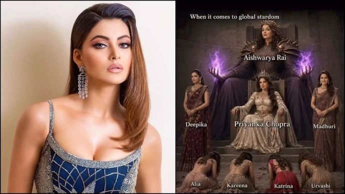 Urvashi Rautela reacted to the viral post. (Photo courtesy: Instagram/Urvashi Rautela) Urvashi Rautela