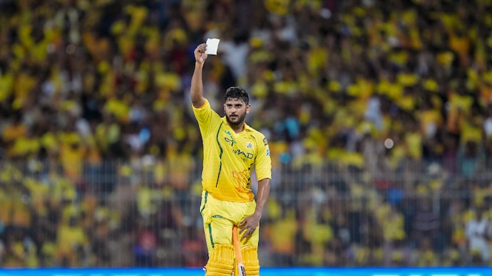 Urvil Patel hit a 13-ball fifty to help CSK chase 180-plus for the first time since 2018 (PTI Photo) Urvil Patel