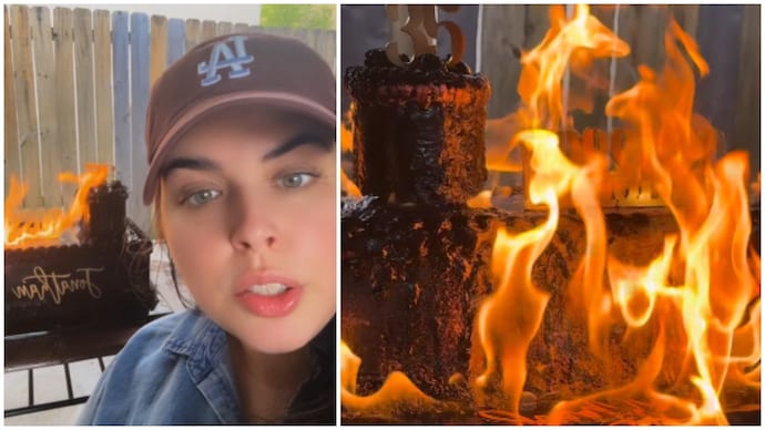 US baker destroys client’s Rs 57000 cake after she learns of boyfriend affair US baker destroys client’s Rs 57000 cake after she learns of boyfriend affair