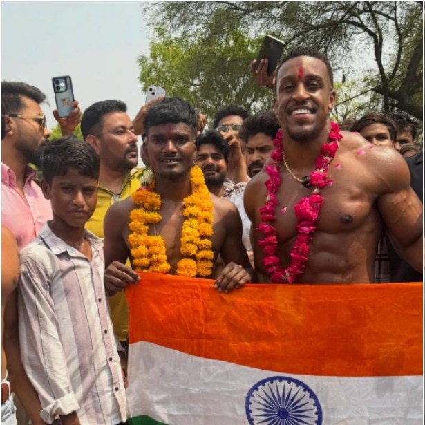 US fitness influencer Ashton Hall is in India and people can't get enough of him