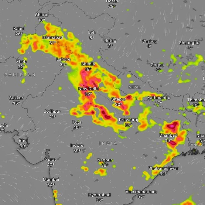 Satellite reveals what's powering thunderous lightning over UP, Uttarakhand