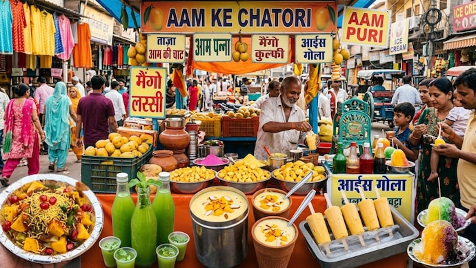 Across India, street vendors turn raw and ripe mangoes into summer snacks and drinks.