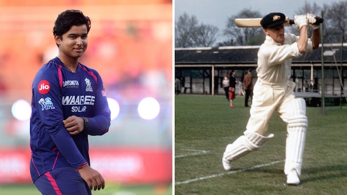 Vaibhav Sooryavanshi (L) and Sir Donald Bradman (R). (Image: Reuters, Getty) Vaibhav Sooryavanshi, Donald Bradman