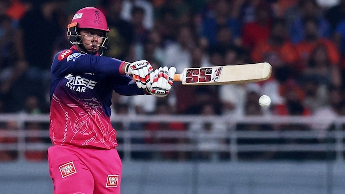 Vaibhav Sooryavanshi scored 97 off 29 balls against SRH. Courtesy: Reuters Vaibhav Sooryavanshi