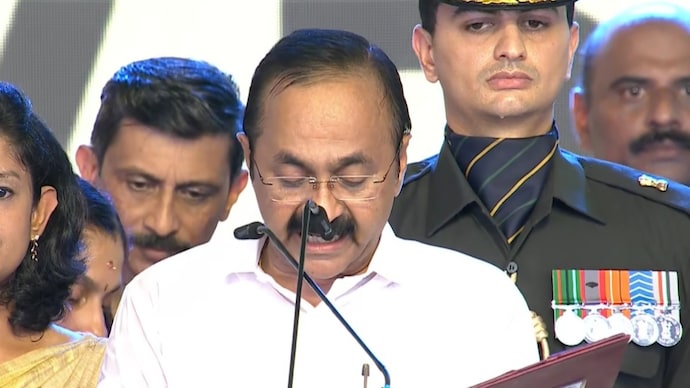 VD Satheesan taking oath as Kerala Chief Minister. VD Satheesan taking oath as Kerala Chief Minister.