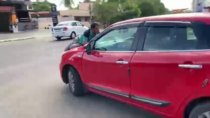 Video of the dramatic incident has gone viral. (Photo: Screengrab/India Today) Video of the dramatic incident has gone viral.
