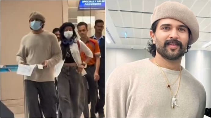 Vijay Deverakonda and Rashmika Mandanna were recently seen at the airport. (Credit: Instagram/@manavmanglani, X) Vijay Deverakonda