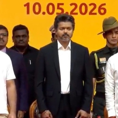 Vijay's oath: Vande Mataram sung in full, followed by National Anthem, state song