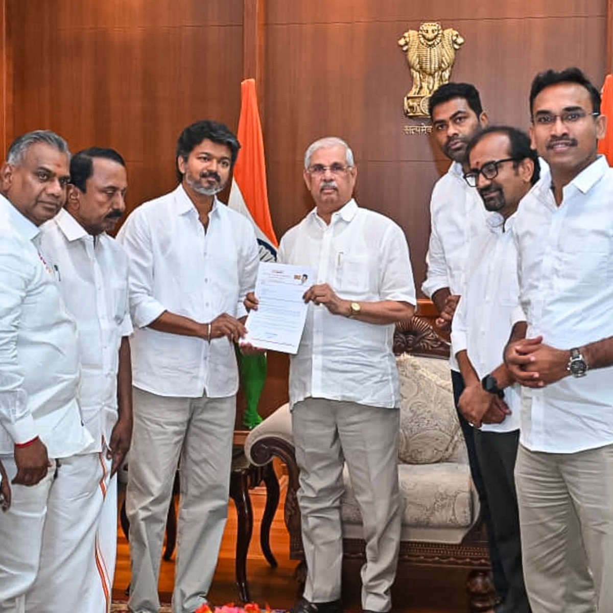 Vijay with Tamil Nadu Governor