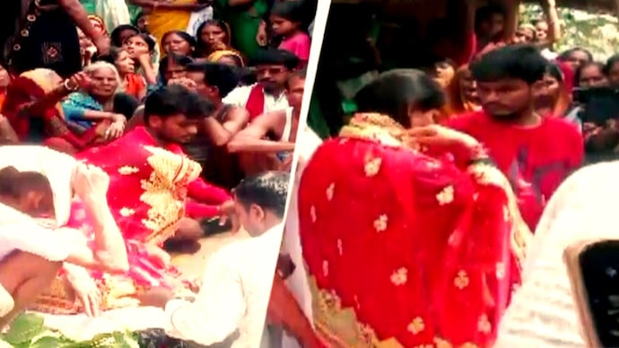 The wedding was subsequently conducted on Monday in the presence of local residents. (Photo: ITG)