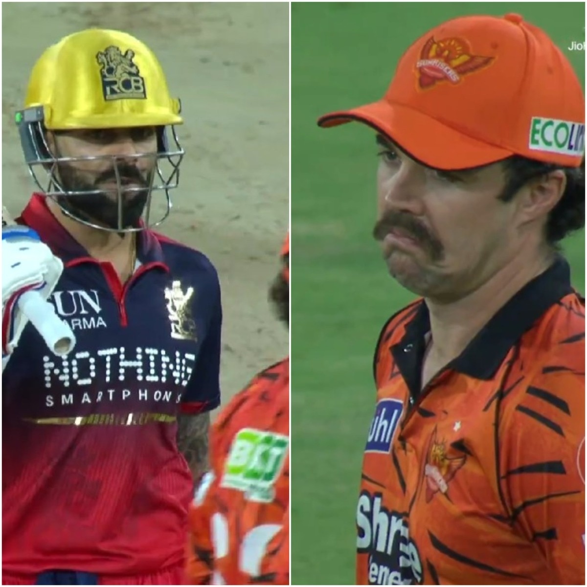 Virat Kohli and Travis Head share verbal banter during SRH vs RCB