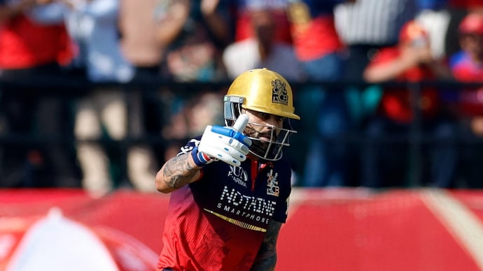 Virat Kohli smashed 58 against Punjab Kings in Dharamsala. (Image: Reuters) Virat Kohli