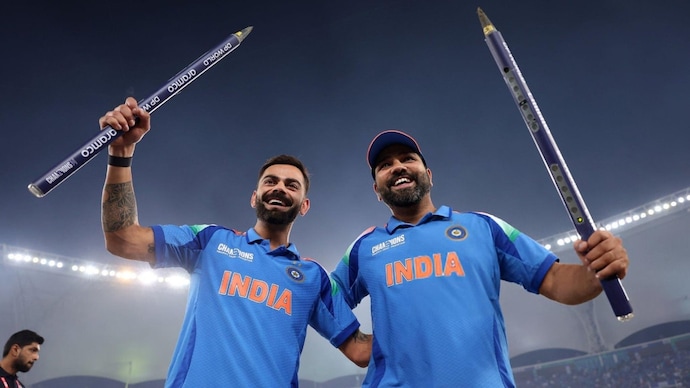 India retains top spot in ICC men's ODI ranking (AP Photo) Virat Kohli and Rohit Sharma