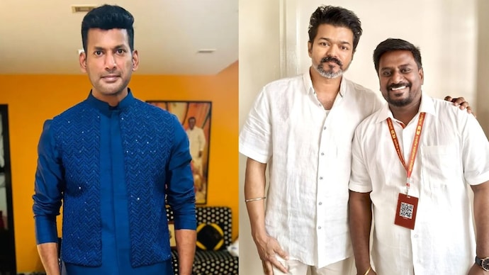 Vishal (L) ,Joseph Vijay (C), Rajmohan (R). (Photo: Instagram)