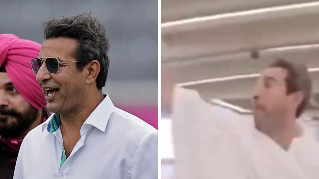 Watch: Wasim Akram brings out iconic bowling action during Hajj Rami