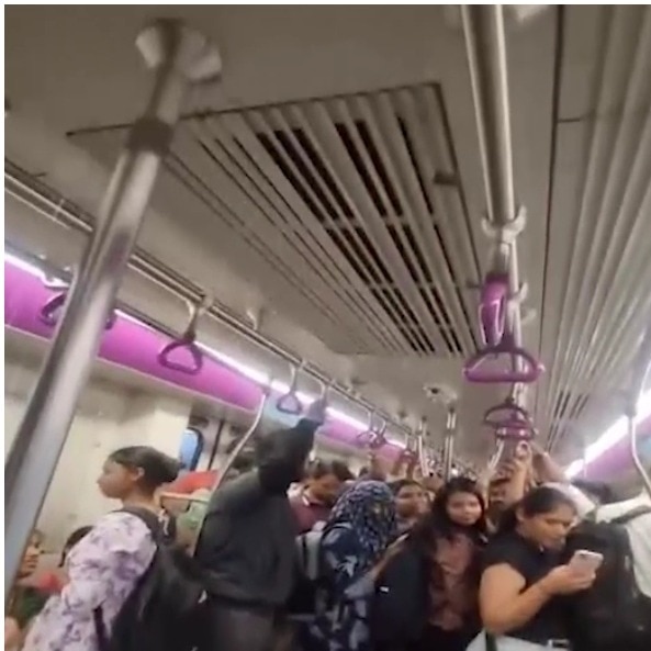 Watch: Pune Metro coach roof leaks amid heavy rainfall, viral video sparks concern