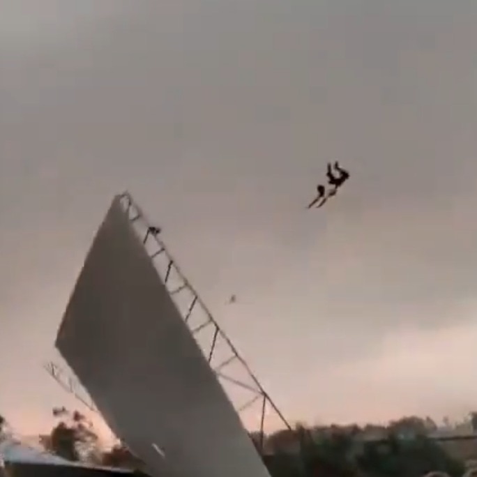 What powered the dramatic storm that flung a UP man into the air? Watch