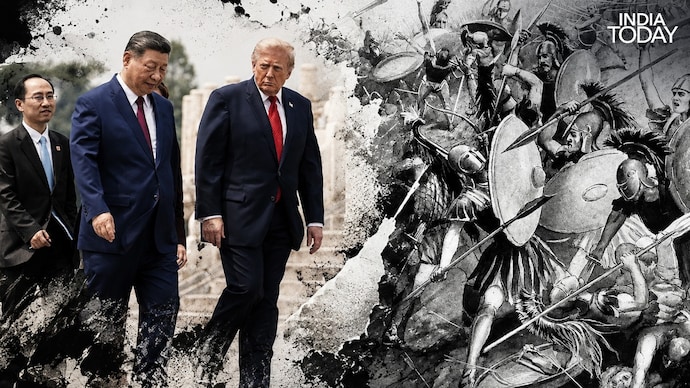 China's Xi warned Trump about the Thucydides Trap. The term was popularised by American political scientist Graham Allison, who drew upon Greek historian Thucydides writing in the war between Athens and Sparta. (Images: File/Wikimedia Commons) What is Thucydides Trap that Xi warned Trump about.