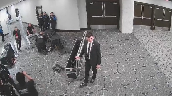 White House event shooter seen storming security, opening fire in new CCTV footage