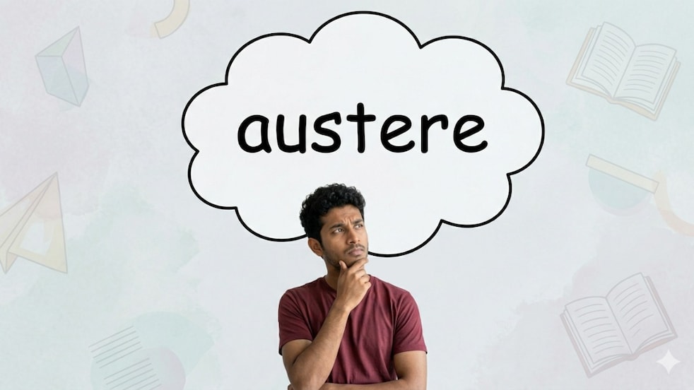 Word of the day: Austere meaning, definition, examples and how to use it in daily conversation