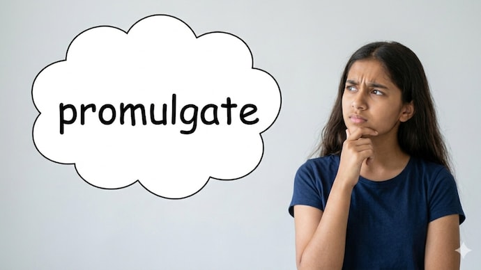 The Word of the Day focusses on promulgate and explains its meaning, pronunciation and usage. (Photo: AI-generated) Word of the day: Promulgate meaning, pronunciation, definition, usage and examples explained