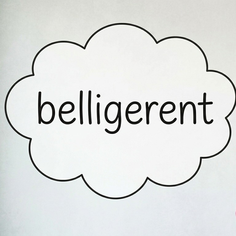 Word of the day: What 'belligerent' means and how to use it right