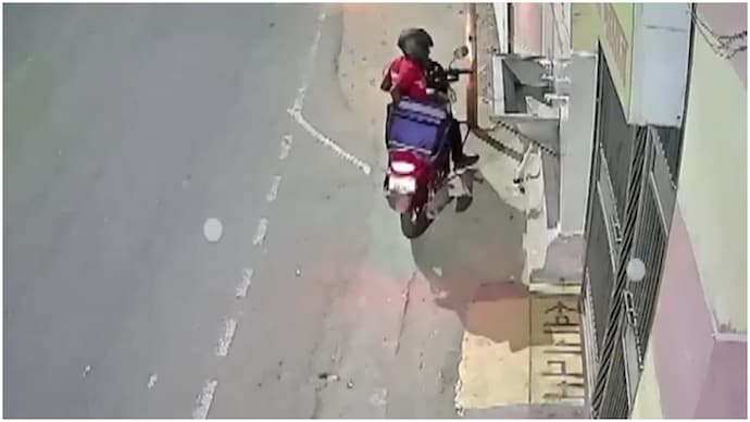 Zomato delivery man steals tap from public water kiosk at UP temple Zomato delivery man steals tap from public water kiosk at UP temple