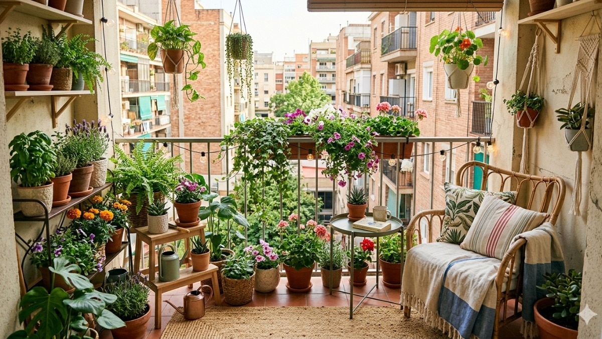 How to turn a tiny balcony into a mini garden