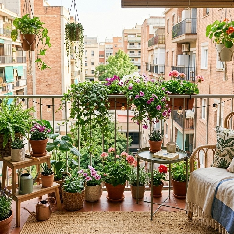How to turn a tiny balcony into a mini garden