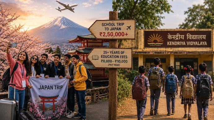 A Class 8 Japan trip costs more than 25 years of schooling at a Kendriya Vidyalaya (Photo: AI-generated) A Class 8 Japan trip costs more than 25 years of schooling at a Kendriya Vidyalaya
