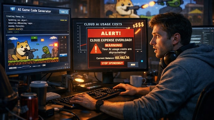 AI coding, shooter game, AI coding token bill,