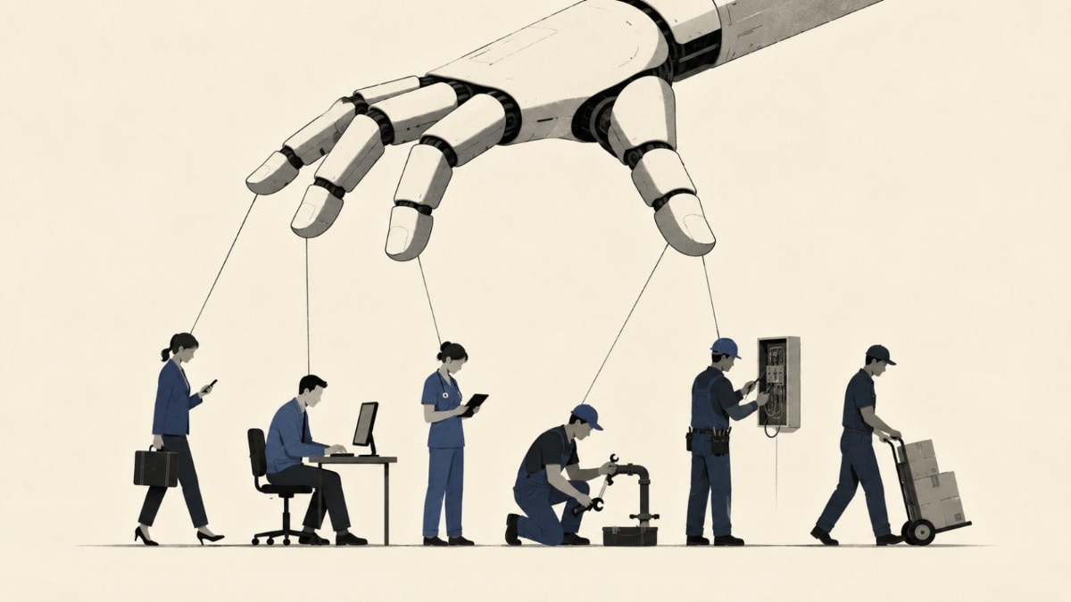 Nobody is safe, not even plumbers and electricians, says new study on AI job disruption