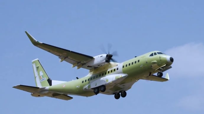 Airbus C295 military transport aircraft made in India. Airbus C295 military transport aircraft made in India.