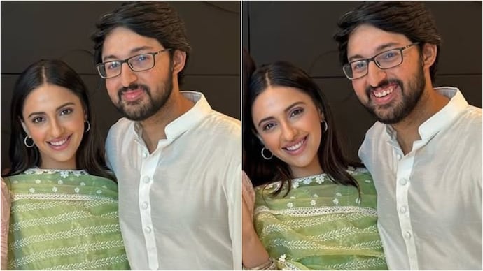 Akansha Ranjan Kapoor (left), Sharan Sharma have been dating for four years. (Credit: Instagram/@akansharanjankapoor). Akansha Ranjan Kapoor, Sharan Sharma