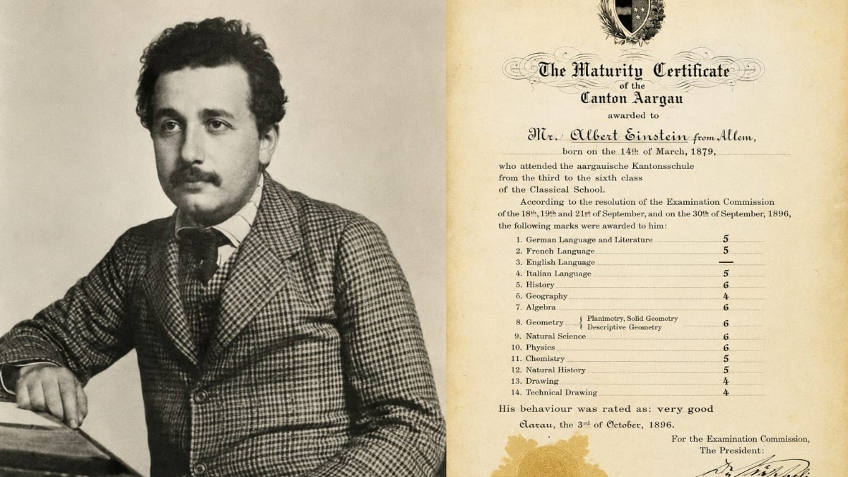 What Albert Einstein's viral marksheet teaches us about marks and success