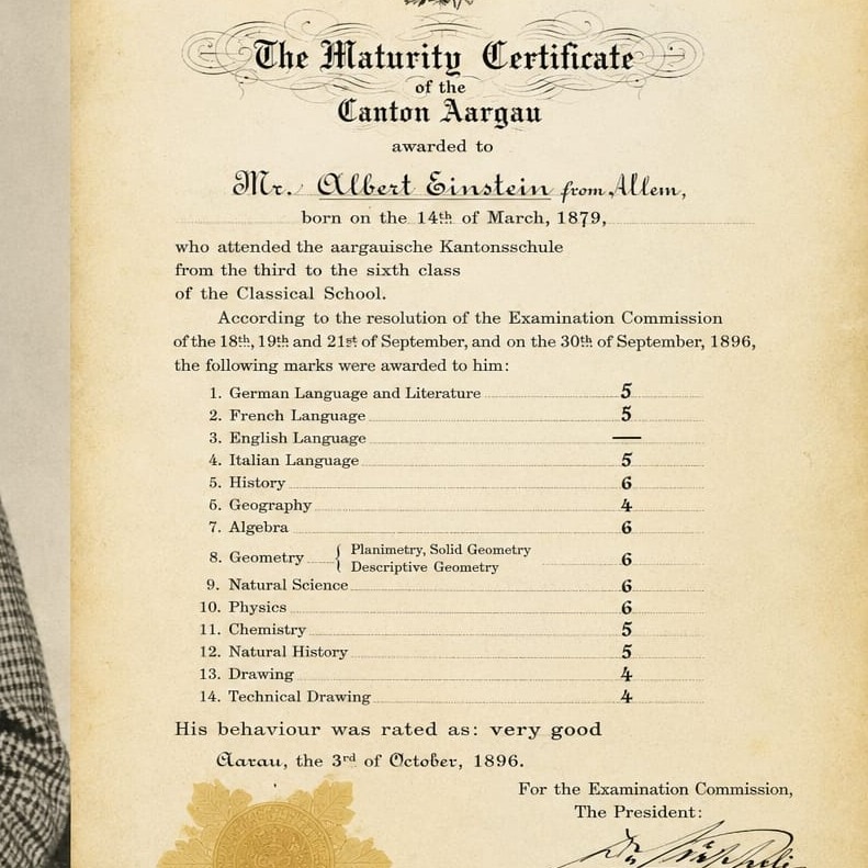 What Albert Einstein's viral marksheet reveals about talent beyond marks