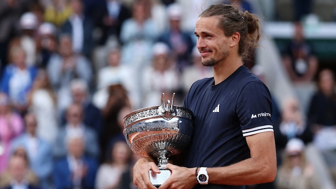 Alexander Zverev beat Flavio Cobolli to win the French Open title. Courtesy: Reuters Alexander Zverev