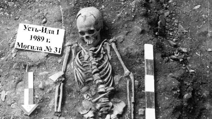 Discovered remains of a child believed to be 13-14 years old who died due to the plague. (Photo: Reuters) Ancient killer revealed: Oldest plague epidemic hit humans 5,500 years ago