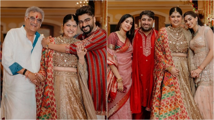 Anshula Kapoor shared a glimpse of their wedding celebrations on Instagram. (Credit: Instagram/@anhulakapoor) Anshula Kapoor wedding celebrations
