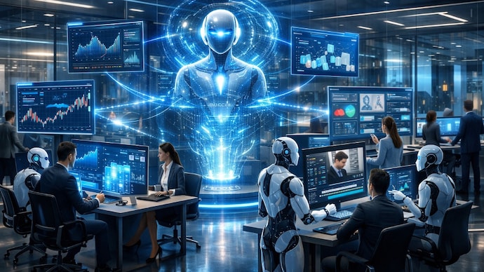 After Anthropic, OpenAI launches Codex plugins to automate banking, sales and other white-collar jobs. (Image generated using AI for representational purposes) Anthropic, OpenAI, codex,