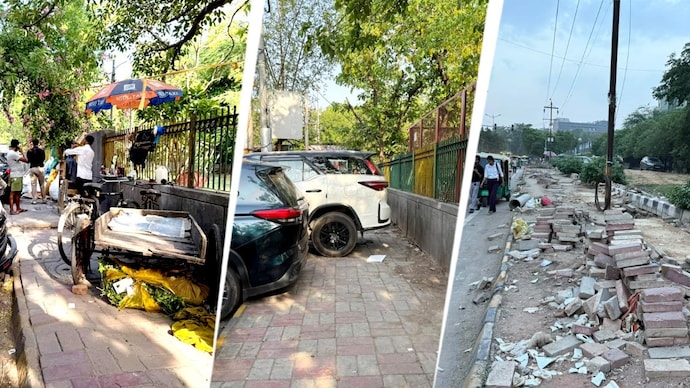 Are Delhi's footpaths good enough for people to use them? Here is what we found it in 10 locations across Delhi.