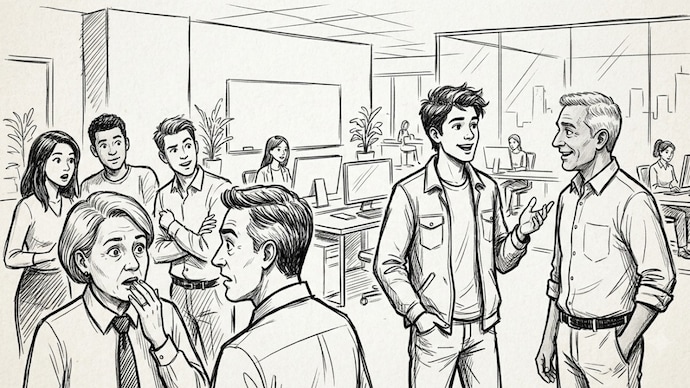 Are Gen Z redefining workplace respect and challenging traditional hierarchies? (AI generated image)