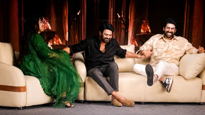 Anushka Shetty (left), Prabhas, Rana Daggubati hint at Baahubali 3. (Credit: Netflix, X) Baahubali 3