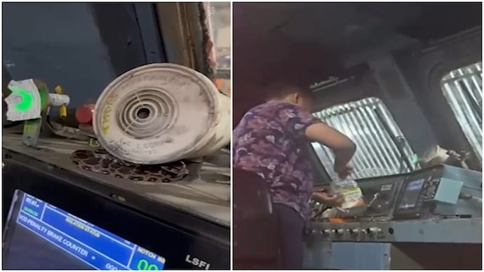 Baby python found in railway engine in Mumbai