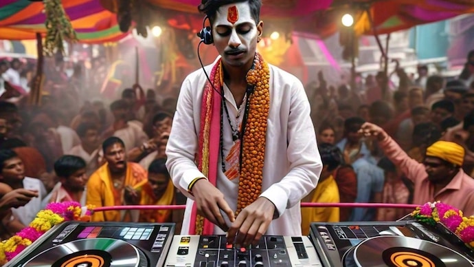 Ban on DJ and loudspeaker (Photo - Meta AI)