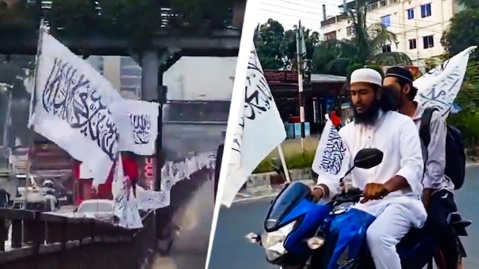 Bangladesh has seen a spurt in motorcycle processions and rallies carrying Kalema flags