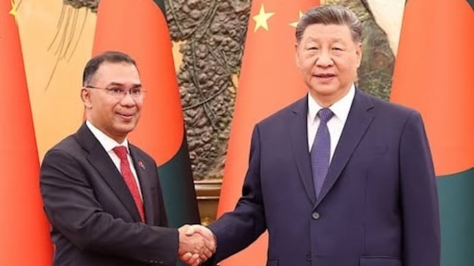 Bangladesh PM Tarique Rahman with Chinese President Xi Jinping