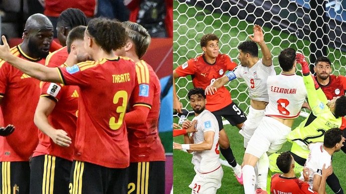 Belgium thrash NZ to reach knockouts, Iran face anxious wait after Egypt draw (Reuters Photo) Belgium thrash NZ to reach knockouts, Iran face anxious wait after Egypt draw